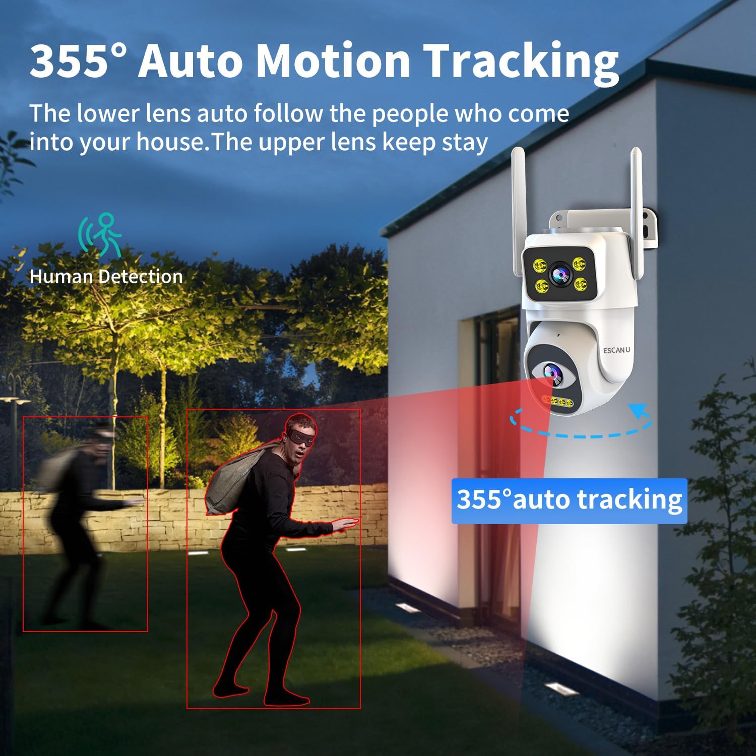 BD12-H(Dual Lens WiFi Security Camera)