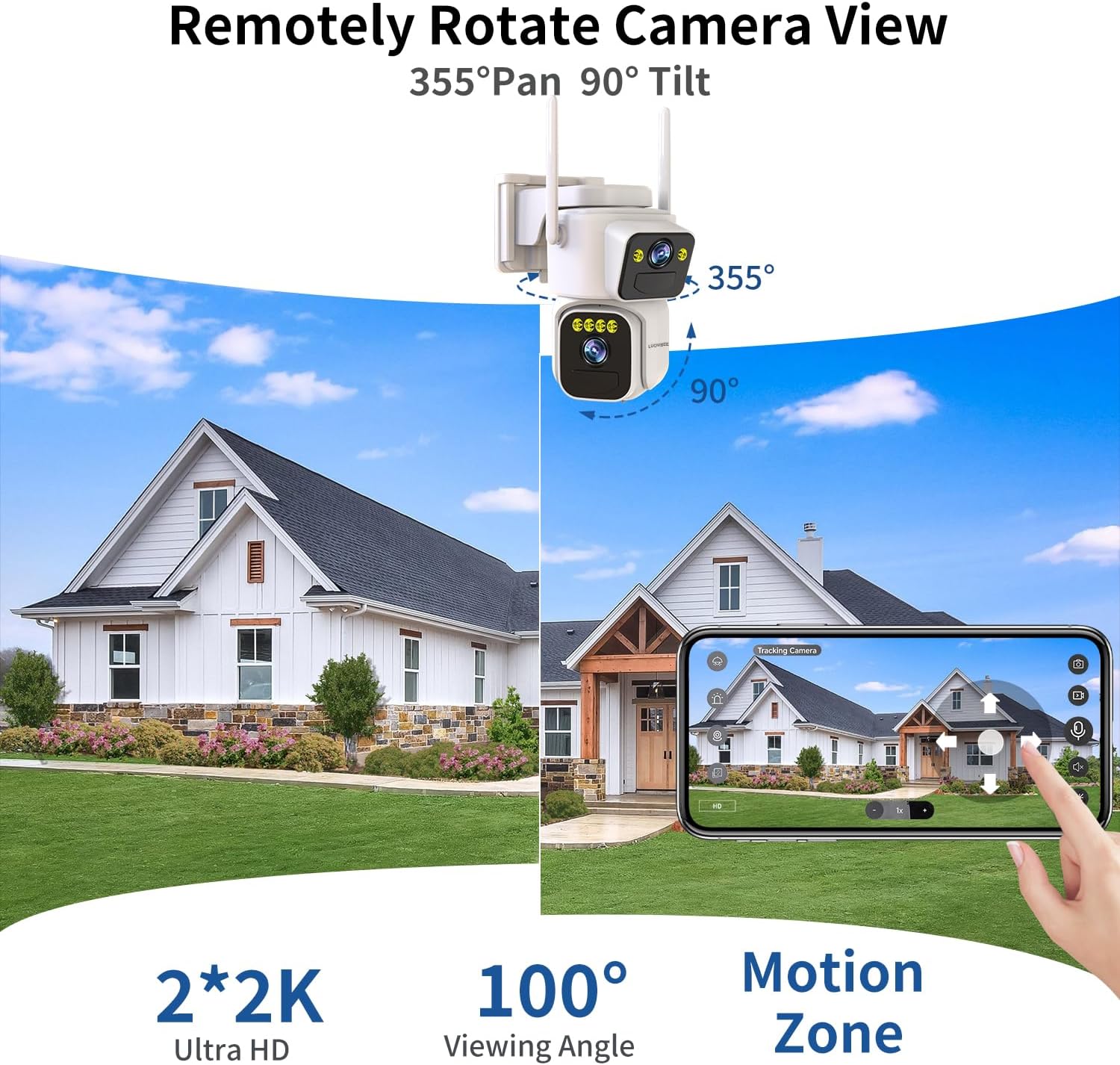 QG15(Dual Lens Solar Security Cameras)