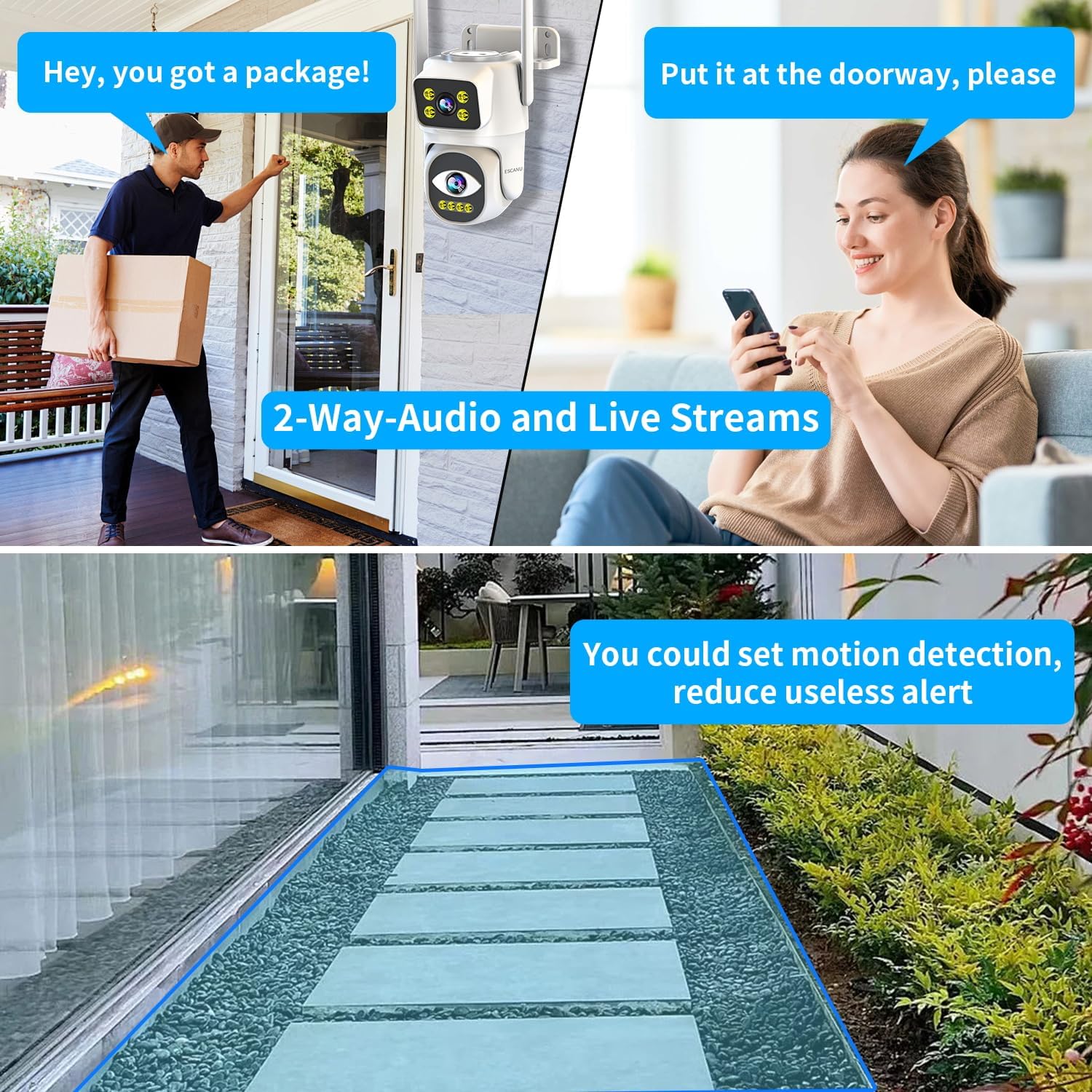 BD12-H(Dual Lens WiFi Security Camera)