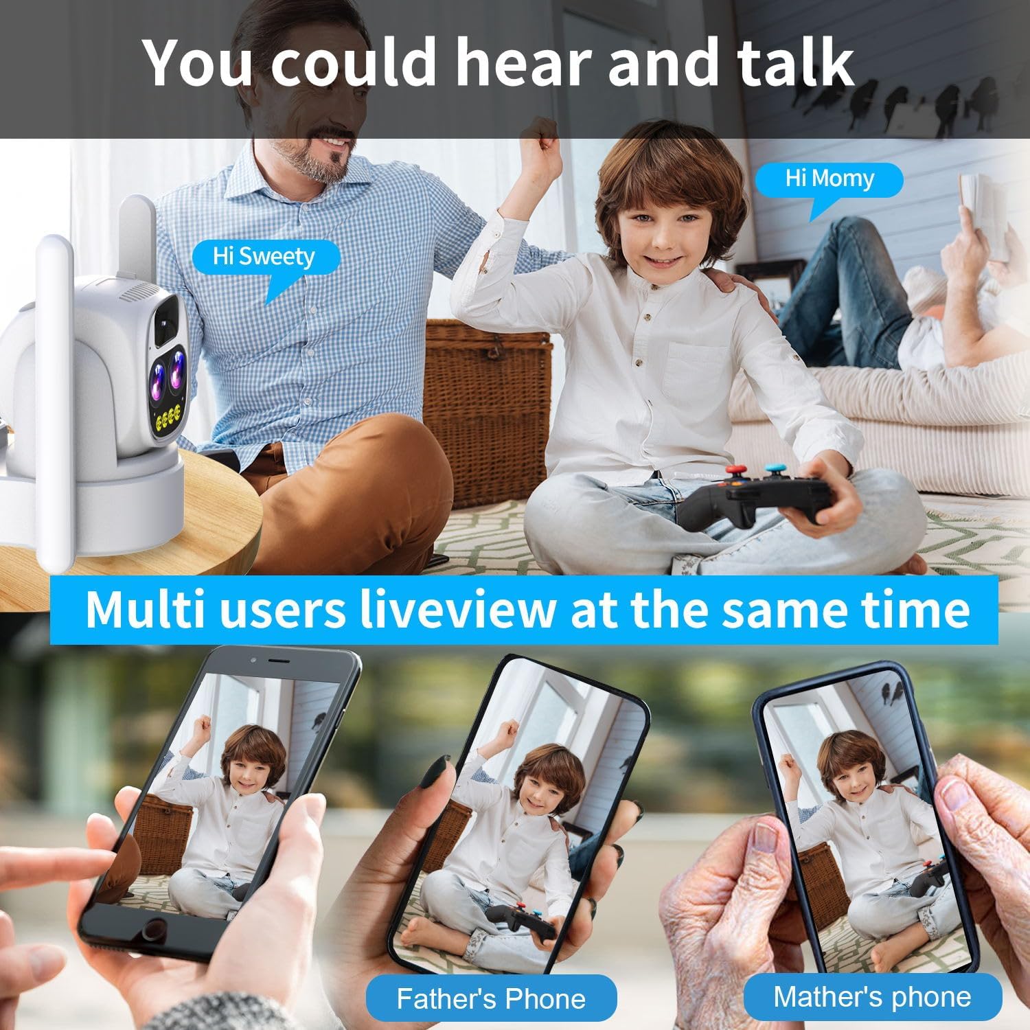 HMC1( Solar Hybrid Zoom Security Camera)