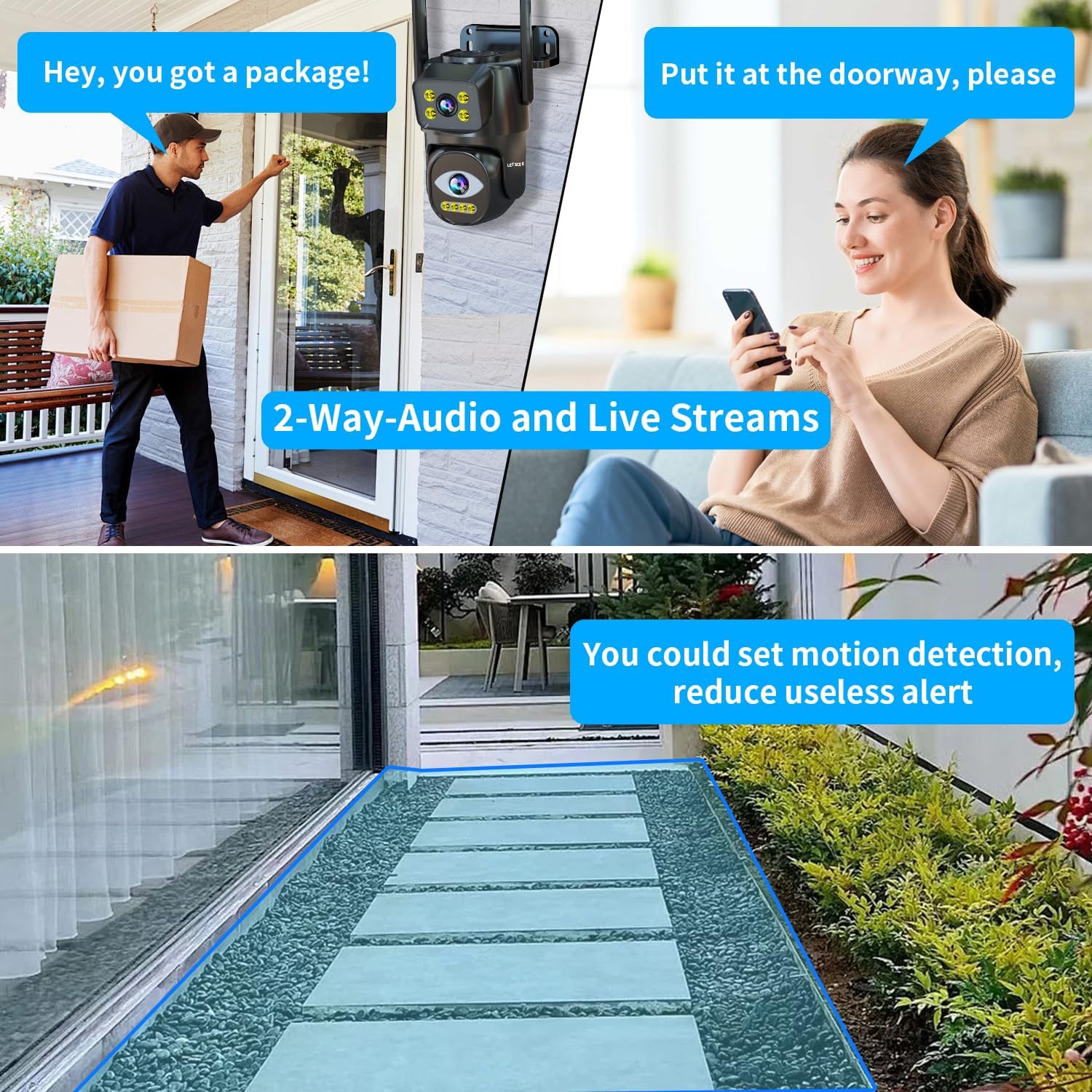 BD12-H(Dual Lens WiFi Security Camera)