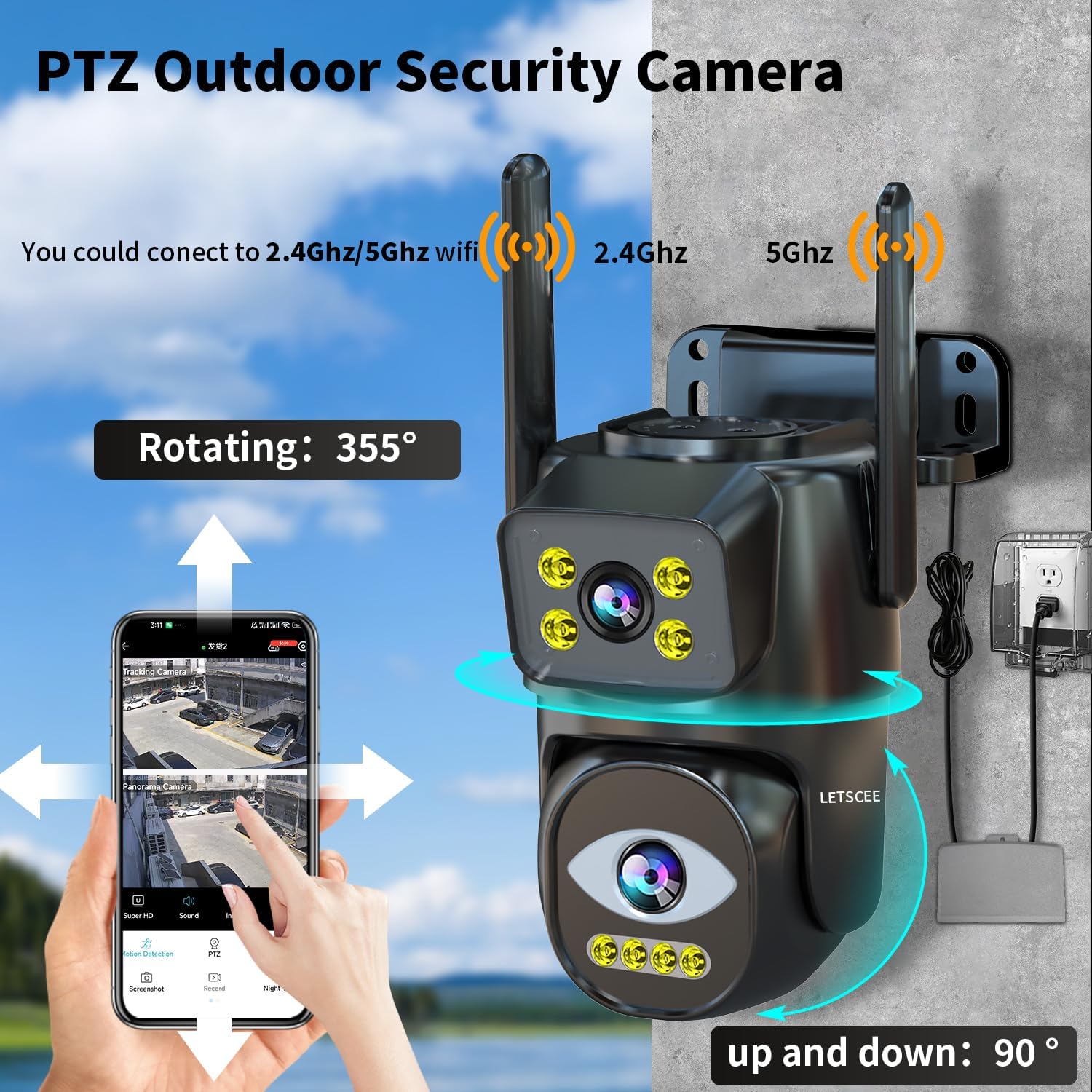 BD12-H(Dual Lens WiFi Security Camera)