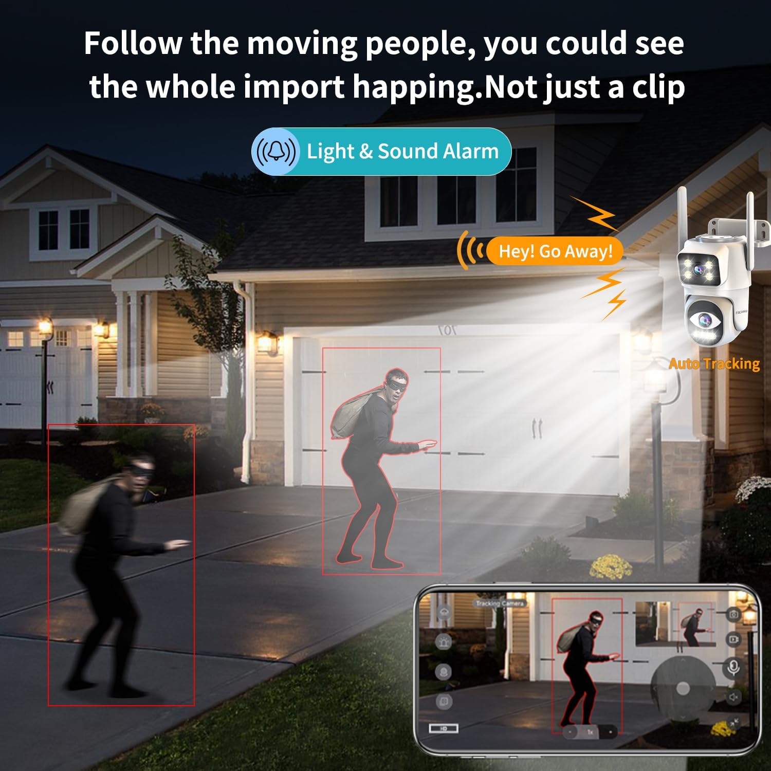 BD12-H(Dual Lens WiFi Security Camera)