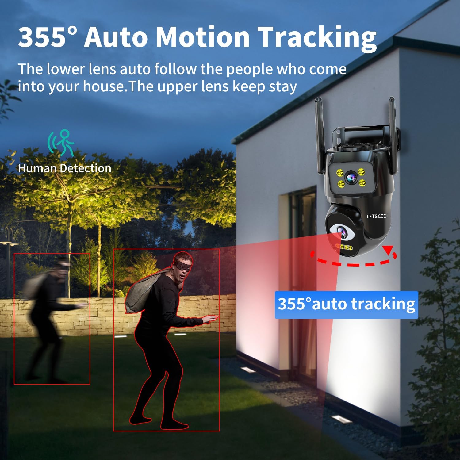 BD12-H(Dual Lens WiFi Security Camera)